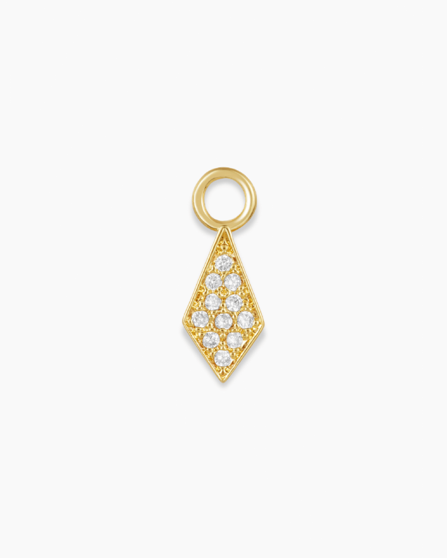 Pave Tear Drop Earring Charm