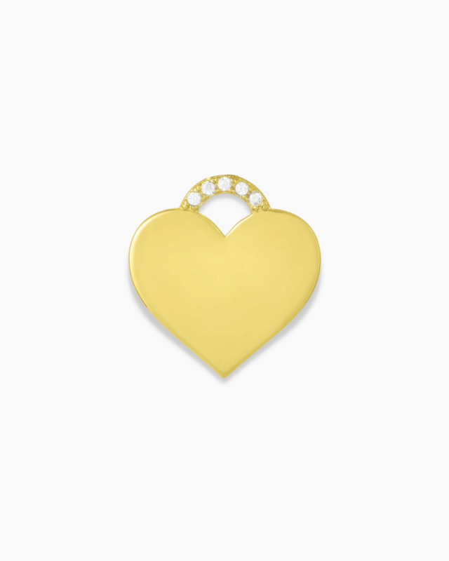 Gilded Heart Earring Charm