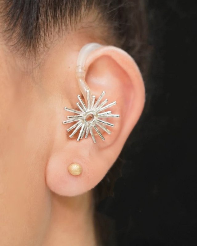 Silver Star Hearing Aid Charm