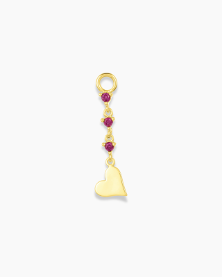 Heart Drop Earring Charm