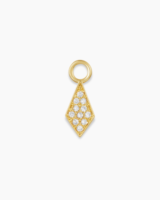 Pave Tear Drop Earring Charm