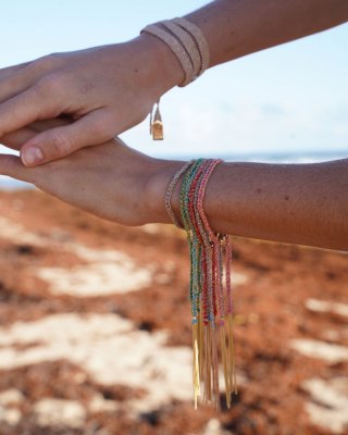 AjjourWorld Panama Tassel Bracelet