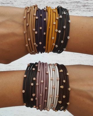 AjjourWorld Glow Leather Bracelet