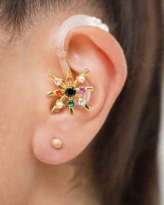 Snowflake Hearing Aid Charm