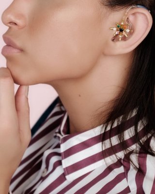 AjjourWorld Snowflake Hearing Aid Charm