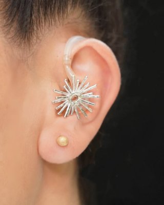 Silver Star Hearing Aid Charm