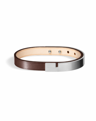 U-TURN | Men's Brown Leather Bracelet
