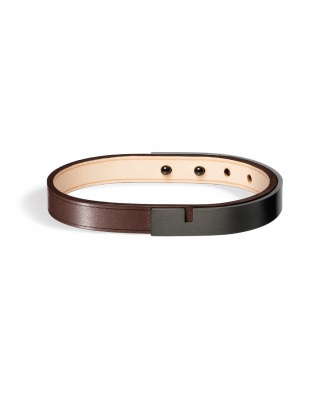 U-TURN | Men's Brown Leather Bracelet