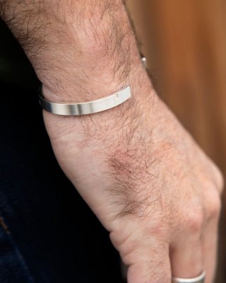 AjjourWorld LE JONC | Men's Silver Bangle