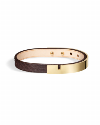 U-TURN | Men's Mocha Python Leather Bracelet