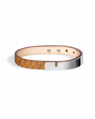 U-TURN | Men's Natural Python Leather Bracelet