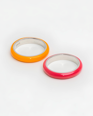 AjjourWorld Notch Enamel Ring