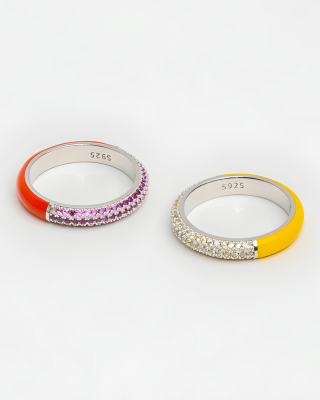 AjjourWorld Resonate Enamel Ring