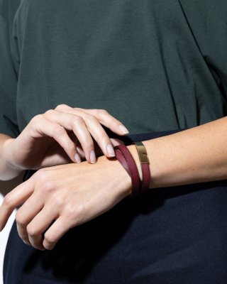 AjjourWorld U-TURN TRIPLE | Women's Wrap Leather Bracelet