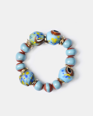 AjjourWorld Bini Bracelet with Glass Hero Beads