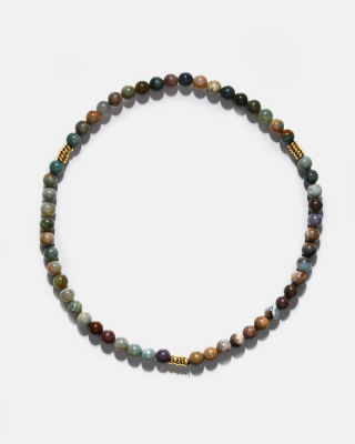 AjjourWorld Dark Green Jasper Bini Necklace