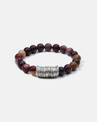 Bini Disk Bracelets with Natural Stones