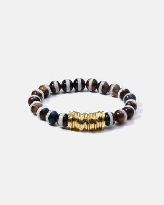 AjjourWorld Bini Disk Bracelets with Natural Stones